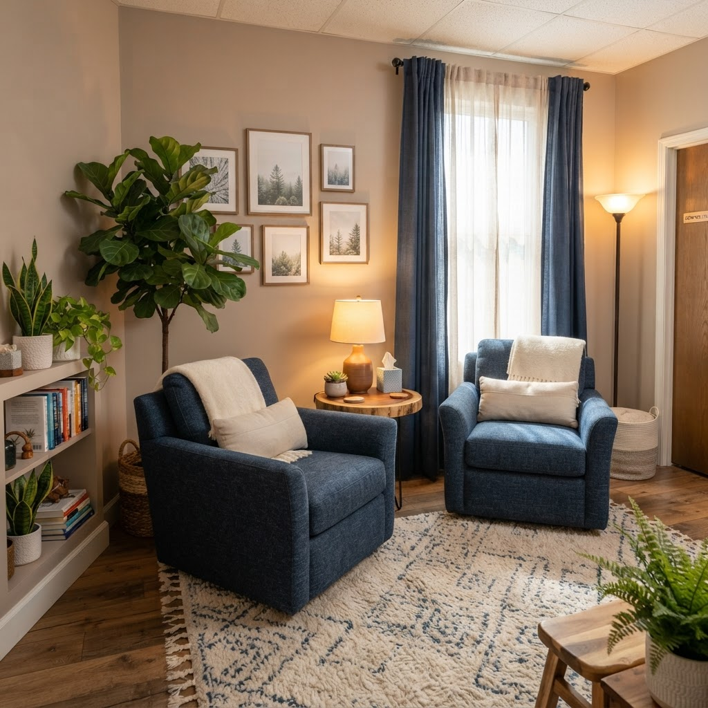 Representação conceitual: Sala de terapia